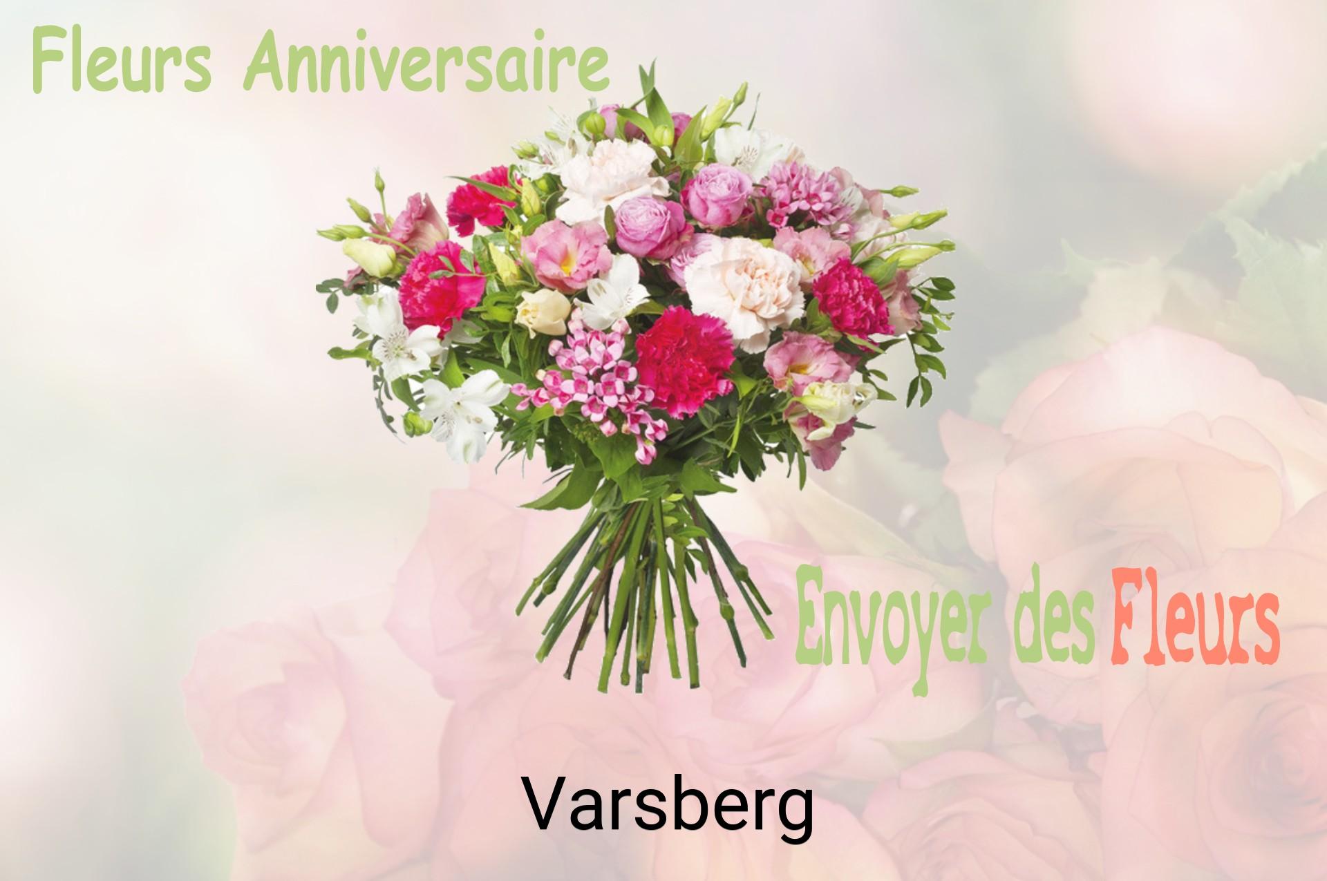 Bouquet de fleurs d’anniversaire livré à Varsberg