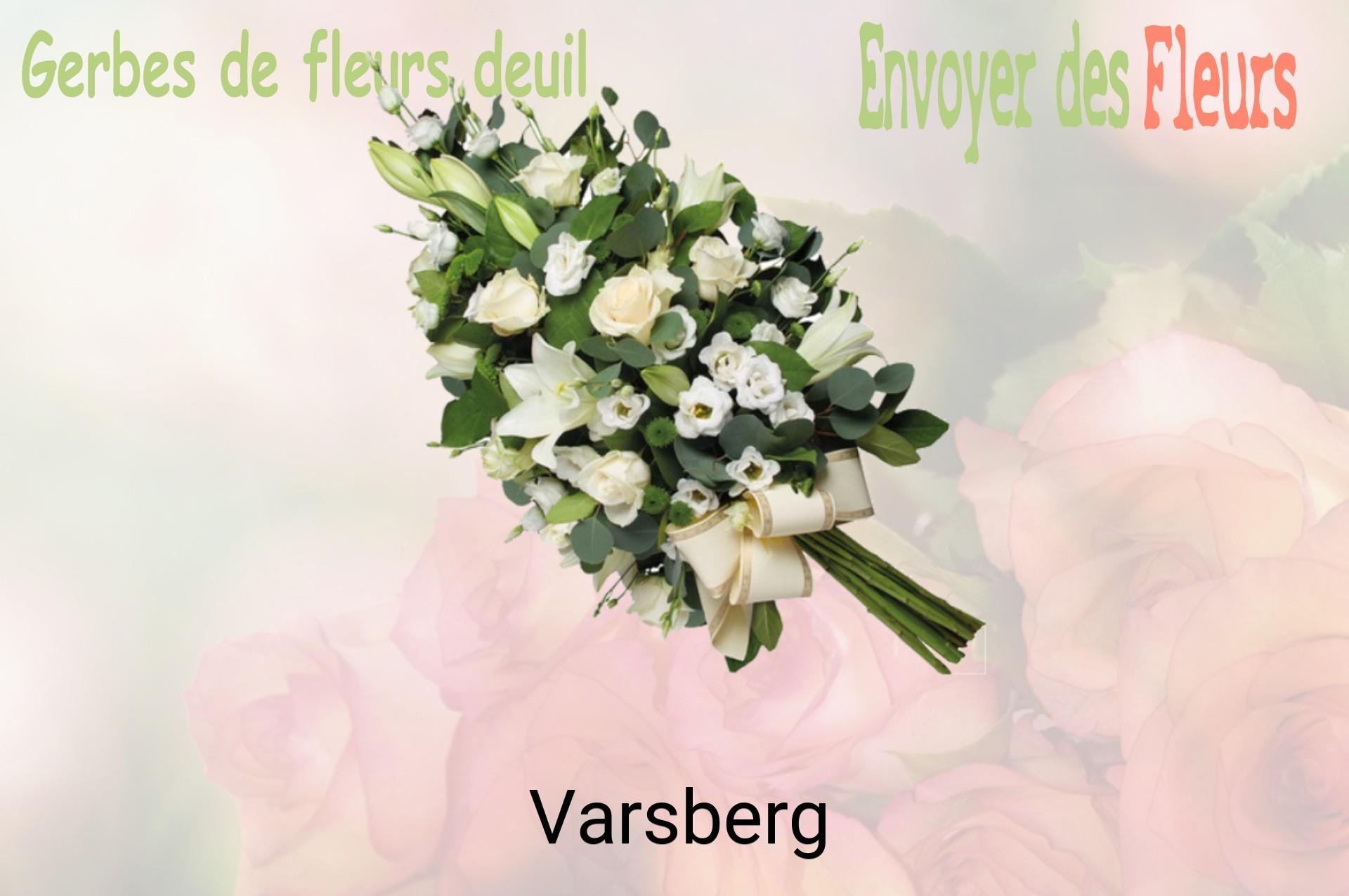 Gerbe de fleurs de deuil livrée à Varsberg